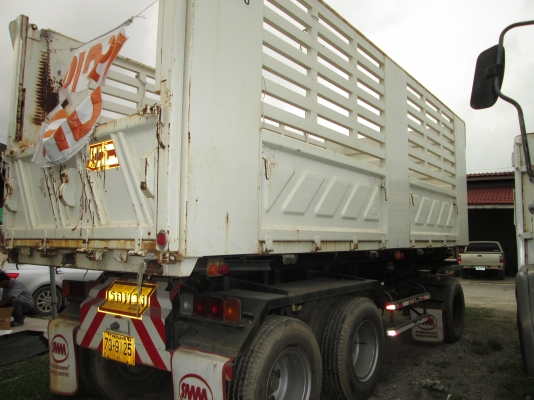 ลูกพ่วง3เพลาสามมิตรแท้ ยางเรเดียล 12 เส้น รถปี57