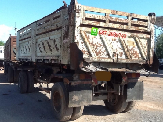 ขายรถดัมพ์ 18 ล้อ พ่วงแม่-ลูก (2 คาน) ISUZU นางฟ้า 240 แรงม้า