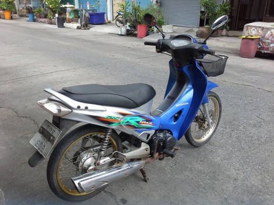 Wave 125 r ปี 49 กุญแจใหญ่ สีน้ำเงิน เทา รถบ้าน สวย เครื่องเดิมๆ มีเล่ม เอกสารครบ