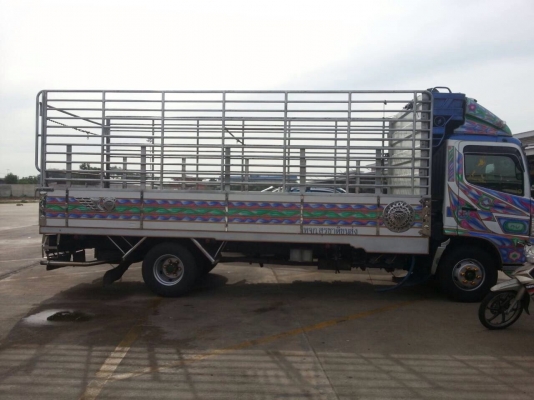 HINO MEGA  FC4J 170 แรง ปี51 กะบะมิเนียมเพ้นลายอย่างสวย ยางเรเดียล ล้อแม็ก ภาษีเต็ม