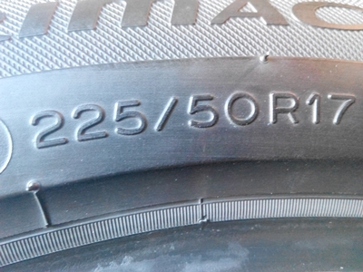 ยาง Michelin 225/50/17 ปี12