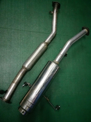 ขายท่อเลสซิ่งญี่ปุ่นยกเส้นของTANABEยกเส้นใส้2.2ติดบวบซิ่ง+ไซเลนเซอร์สวย฿4300