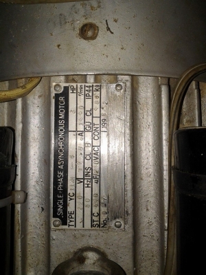 ขายมอเตอร์ 3 เเรง ไฟ220ไฟบ้าน