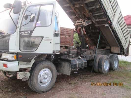 HINO-3M-ดั้ม2เพลา.เครื่องM1OC.ครัชซีสวย.างๆเก็บสีหน่อยOK-ราคา850,000บ