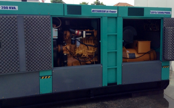 เครื่องปั่นไฟ MITSUBISHI JAPAN 200 kva.รับประกัน12เดือน