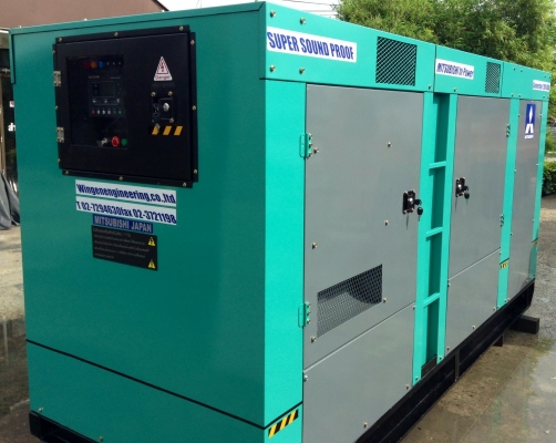 เครื่องปั่นไฟ MITSUBISHI JAPAN 200 kva.รับประกัน12เดือน