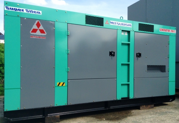 เครื่องปั่นไฟ MITSUBISHI JAPAN 200 kva.รับประกัน12เดือน