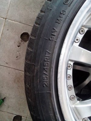 แม็กขอบ17lenso พร้อมยาง