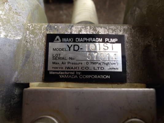 ขายปั้มไดอะแฟรม Iwata by Yamada ขนาด 4 หุน made in Japan สภาพสวย เป็นสแตนเลสทั้งตัว พร้อมใช้งาน มี 3 ตัวครับ ขายปั้มไดอะแฟรม Iwata by Yamada ขนาด 4 หุน made in Japan สภาพสวย เป็นสแตนเลสทั้งตัว พร้อมใช้งาน มี 3 ตัวครับ