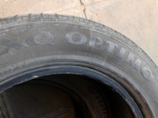 195/60R15 HANKOOK QX OPTIMO  มี 2 เส้น TEL.081-427-3941