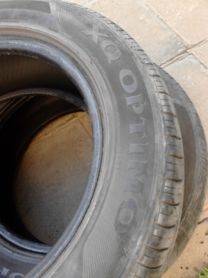 195/60R15 HANKOOK QX OPTIMO  มี 2 เส้น TEL.081-427-3941