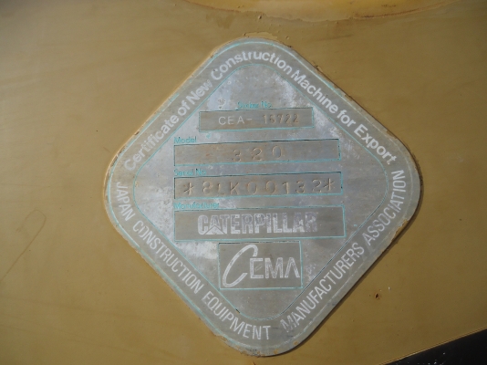 ขายรถแบคโฮCAT320เวิอร์ชั้นวัลเครือง6D16ไมโบไมมีทะเบียน