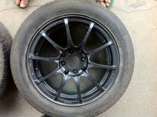 ขาย...Volk racing by ray - CE28  ขนาด 15 กว้าง7 ออฟ35 ใส่ได้ทั้ง4รู114และ4รู100 ติดยางจากญี่ปุ่นไม่ทราบปี3เส้น และวีรับเบิ้ลปลายปี13 อีกเส้น ดอกสวยๆทุกเส้น เอาไปใช้ยาวๆ ขายทั้งชุดไม่แยก(ขี้เกียดถอด) 6,500บาท 085-989-6571 Line : chirohunter เอกชัย114-บางบอ