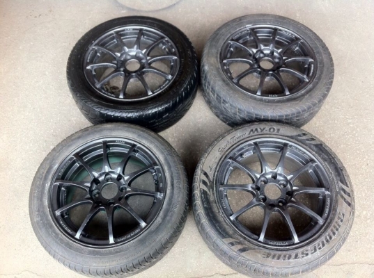 ขาย...Volk racing by ray - CE28  ขนาด 15 กว้าง7 ออฟ35 ใส่ได้ทั้ง4รู114และ4รู100 ติดยางจากญี่ปุ่นไม่ทราบปี3เส้น และวีรับเบิ้ลปลายปี13 อีกเส้น ดอกสวยๆทุกเส้น เอาไปใช้ยาวๆ ขายทั้งชุดไม่แยก(ขี้เกียดถอด) 6,500บาท 085-989-6571 Line : chirohunter เอกชัย114-บางบอ