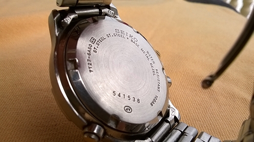 Seiko Chronograph 7t27 6a50 quartz จับเวลาสามวง