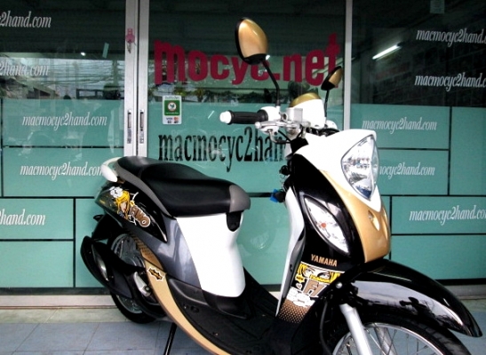 Fino i สีดำน้าตาล ลายแฟร์ชั่น รถเดือน พ ค. ปี 57 รถ 4 เดือนเท่านั้น สภาพใหม่ๆ ไมล์ 4617 พันโล  แถม 2 รายการ 30900