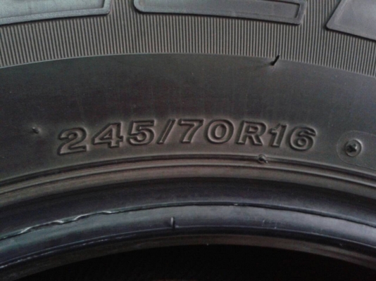 ยาง 245-70-16 บริดสโตน ปี13 ลง 10ตค.57