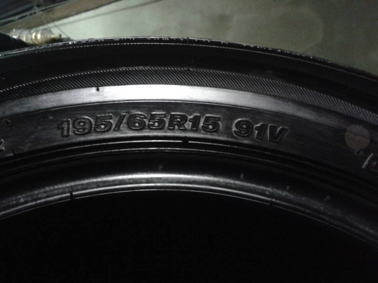 ยาง 195-65-15 บริดสโตน ทรูรันซ่า GR90 เดือน ธ.ค. ปี12