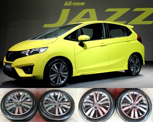 ล้อป้ายแดง  New Jazz ขอบ16พร้อมยาง Bridgestone 185-55R16 ปี14