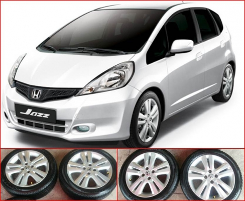 ล้อป้ายแดง  New Jazz ขอบ16พร้อมยาง Bridgestone 185-55R16 ปี14