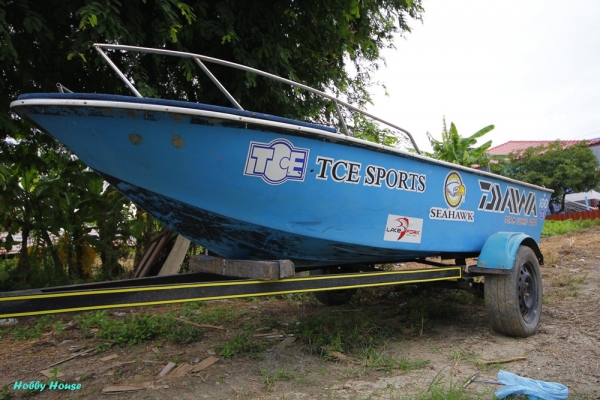 ขายเรือไฟเบอร์14ฟุตพร้อมเทรนเลอร์