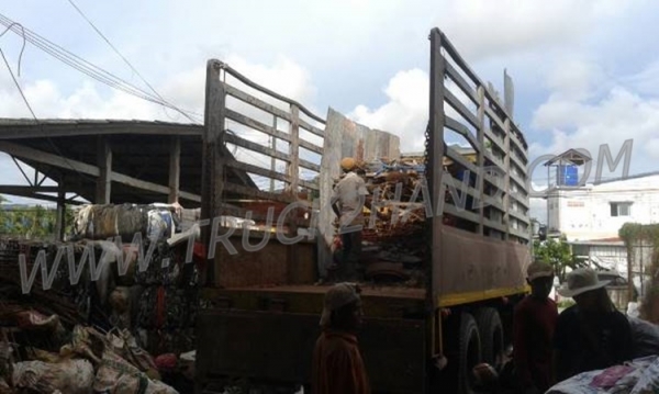 HINO 10 ล้อ กระบะรั้วเหล็ก รุ่น FL3H เครื่อง 6 สูบ 195 แรงม้า