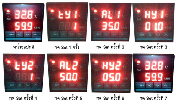 เครื่องควบคุมอุณหภูมิ-ความชื้นอัตโนมัติ พร้อมสายเซ็นเซอร์ยาว 2 ม.