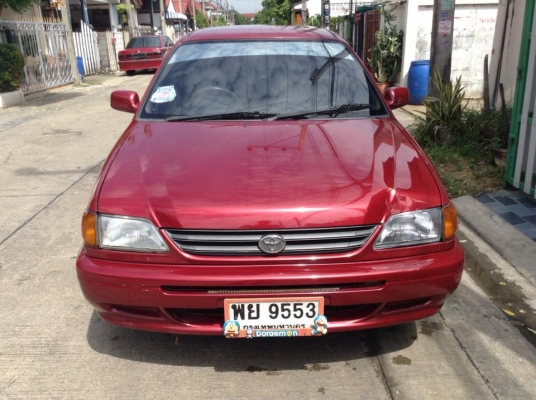 ขาย ครับ toyota SOLUNA ปี97 ตัวท๊อป airbag 1.5 ออโต้ เครื่องเกียร ดีมากๆ แห้ง สีบาง ไม่มีโดนหนัก ทรงเดิมดีมาก สีไม่ขี้เหล่ภายในสวยมากไม่มีขาด แตก หัก ไฟฟ้า แม็ก4วงแอรหนาว ช่วงล่างดีมีเลี้ยวดัง สีเงา มีเก็บบ้าง พร้อมใช้. วิ่งไกล สบาย ไม่เคยติด แกส ราคานี้