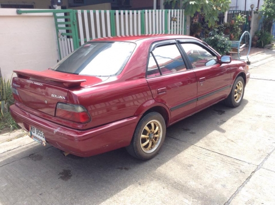 ขาย ครับ toyota SOLUNA ปี97 ตัวท๊อป airbag 1.5 ออโต้ เครื่องเกียร ดีมากๆ แห้ง สีบาง ไม่มีโดนหนัก ทรงเดิมดีมาก สีไม่ขี้เหล่ภายในสวยมากไม่มีขาด แตก หัก ไฟฟ้า แม็ก4วงแอรหนาว ช่วงล่างดีมีเลี้ยวดัง สีเงา มีเก็บบ้าง พร้อมใช้. วิ่งไกล สบาย ไม่เคยติด แกส ราคานี้