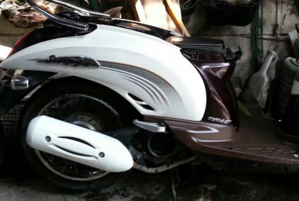 scoopy i ปี 55 น้ำตาลขาว เครื่องดี วิ่งน้อย ไมล์13593 โล