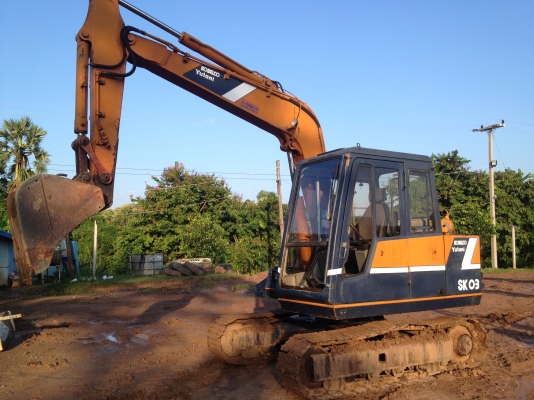 ขายรถแม็คโคร  SK 60-2 สภาพเก่านอก มีลายหัวเจาะพร้อมใช้