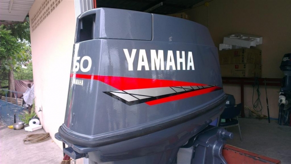 ขายเครื่องเรือ Yamaha 50 แรง 2จังหวะ สตาร์ทไฟฟ้า ทริมไฟฟ้า