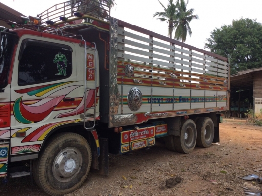 ขาย HINO MEGA 260 พ่วง 22 ล้อ กระบะเนียม รถปี 48 รถเดิมๆทุกอย่าง