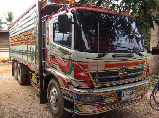 ขาย HINO MEGA 260 พ่วง 22 ล้อ กระบะเนียม รถปี 48 รถเดิมๆทุกอย่าง