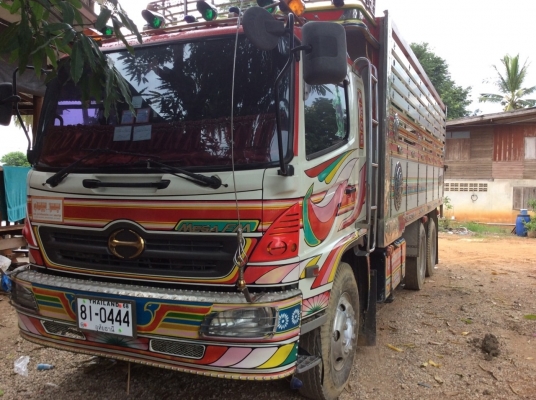 ขาย HINO MEGA 260 พ่วง 22 ล้อ กระบะเนียม รถปี 48 รถเดิมๆทุกอย่าง