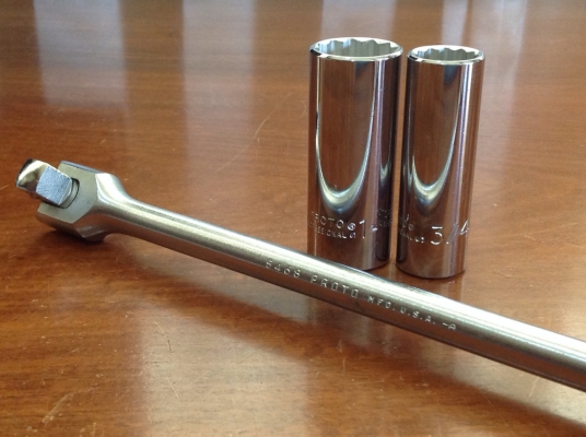 ขายด้ามบล็อค Proto 4 หุน ยาว 18" พร้อมลูกบล็อค 1" , 3/4" 12  pt