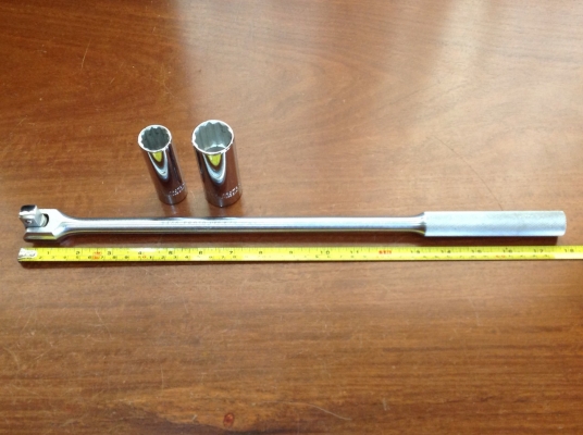 ขายด้ามบล็อค Proto 4 หุน ยาว 18" พร้อมลูกบล็อค 1" , 3/4" 12  pt