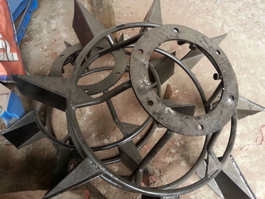 ล้อกันจมมือสอง 4708 เหล็กวงใหญ่ 8 ใบ ติดต่อ 0817807317