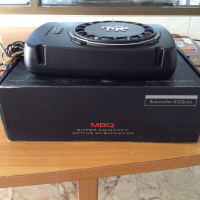 ขายลำโพงเบสบล็อก Subwoofer 8" ของ MBQ ใต้เบาะ