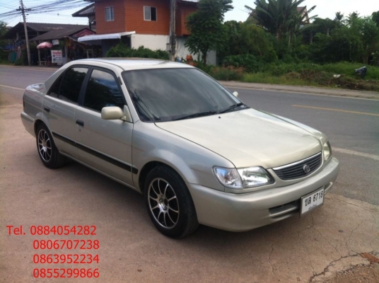 ขาย Toyota Soluna หยดน้ำ ปี 43 สีบรอนทอง ติดแก็ส lpg ราคา 115,000 บาท +++++++++