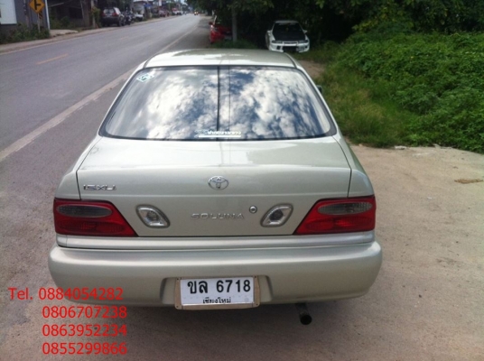 ขาย Toyota Soluna หยดน้ำ ปี 43 สีบรอนทอง ติดแก็ส lpg ราคา 115,000 บาท +++++++++