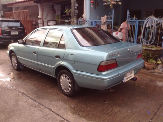 ขาย TOYOTA SOLUNA. ปี98 1.5. ออโต้ แอร์แบค ไฟฟ้า เครื่องแห้ง เกียรดีมาก สีสวย ภายในสะอาด ช่วงล่างดี แอร์หนาว ไม่เคยติด แกส พร้อม ใช้ วิ่งไกล สบาย. ราคา 69000 กอล์ฟ ครับ 085-359-4089 ดูรถ สายไหม วงศกรครับ