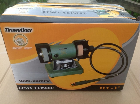 แท่นมอเตอร์หินเจียรเอนกประสงค์ขนาดเล็ก Tiger รุ่น TBG-3
