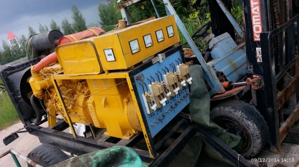 ขายเครื่องปั่นไฟ50kva3เฟส380vพร้อมเทนเลอร์ลากจูงพร้อมใช้งาน