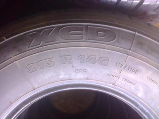 ยางXCD 215R14ปี14สภาพดีเรยมี4เส้น