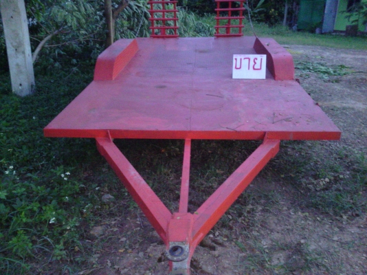 เทรลเลอร์ราคาถูกลากรถเกี่ยวรถแมคโค60ได้สบายช่วงล่างแข็งแรงเพลา6ล้อ2เพลายาว4เมตรก้วาง3.20 ม