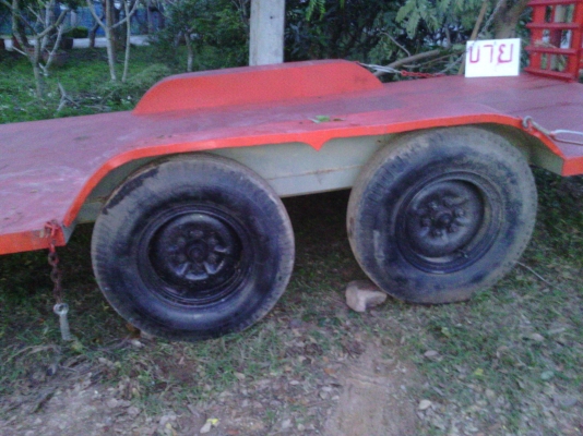 เทรลเลอร์ราคาถูกลากรถเกี่ยวรถแมคโค60ได้สบายช่วงล่างแข็งแรงเพลา6ล้อ2เพลายาว4เมตรก้วาง3.20 ม