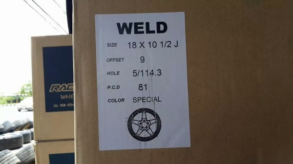 Weldใหม่ขอบ18 5รู114.3