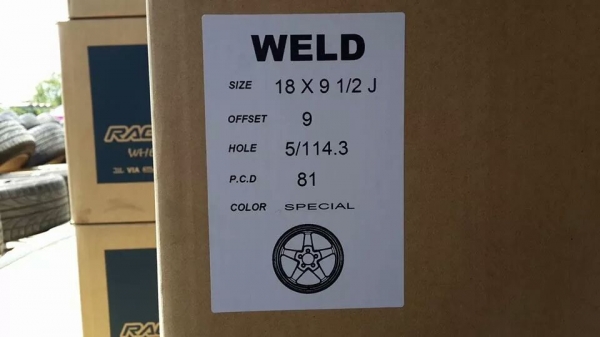 Weldใหม่ขอบ18 5รู114.3