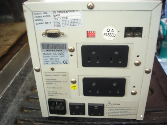 ขายเครื่องสำรองไฟ editline รุ่น ss-2000 cap.2000VA/1200W